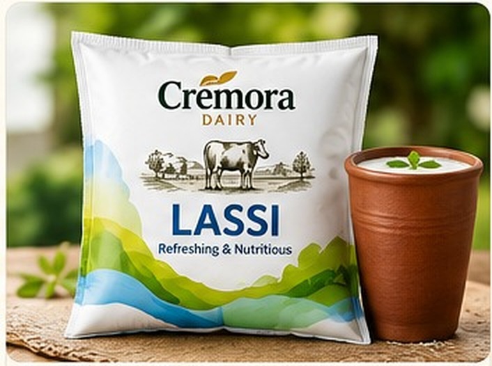 Cremora Lassi pouch packaging concept
